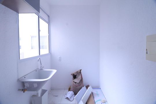 Área de serviço de apartamento à venda com 2 quartos, 39m² em Jardim do Lago Continuacao, Campinas