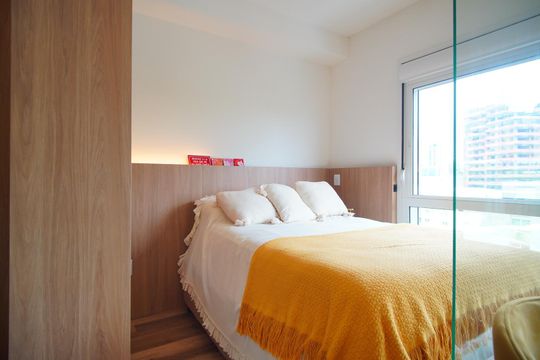 Quarto - Sala de kitnet/studio à venda com 1 quarto, 31m² em Moinhos de Vento, Porto Alegre