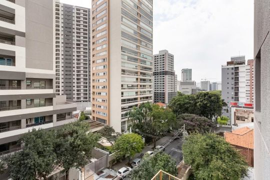 Vista de kitnet/studio para alugar com 1 quarto, 27m² em Água Branca, São Paulo