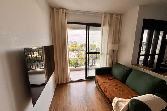 Sala de apartamento para alugar com 2 quartos, 47m² em Vila Anastácio, São Paulo