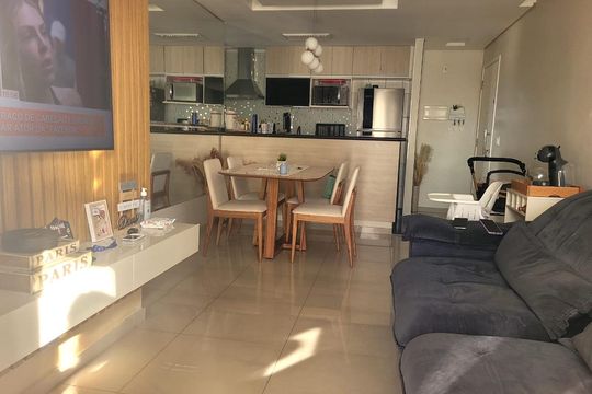 Sala de apartamento à venda com 3 quartos, 71m² em Jardim Sabara, São Paulo