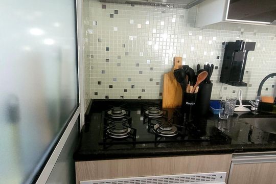 Cozinha de apartamento à venda com 3 quartos, 71m² em Jardim Sabara, São Paulo