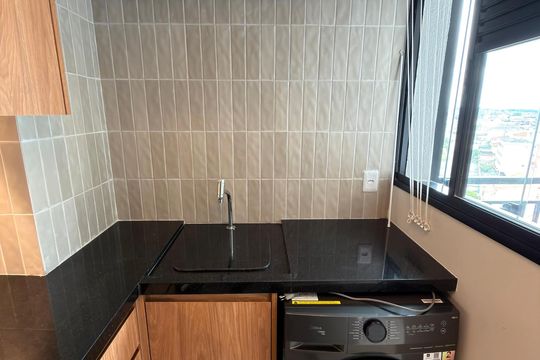 Cozinha e Área de Serviço de apartamento para alugar com 2 quartos, 46m² em Vila Santa Luzia, São Bernardo do Campo