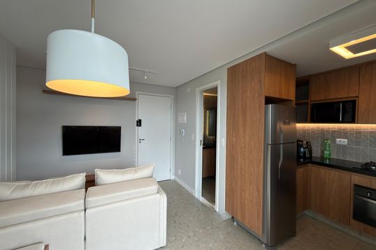 Sala  de apartamento para alugar com 2 quartos, 46m² em Vila Santa Luzia, São Bernardo do Campo