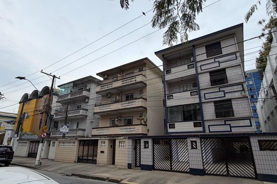 Vista da Rua de apartamento para alugar com 2 quartos, 60m² em Embaré, Santos