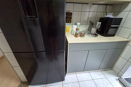 Cozinha de apartamento à venda com 2 quartos, 54m² em Jardim Pedro José Nunes, São Paulo