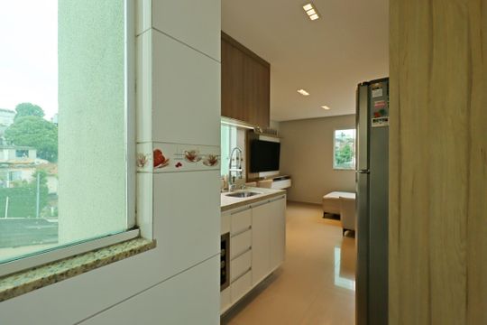 Área de Serviço de apartamento à venda com 2 quartos, 49m² em Vila Claudio, Santo André