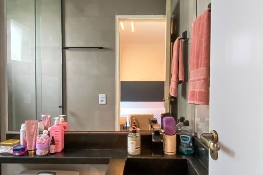 Banheiro da Suíte 1 de casa de condomínio à venda com 2 quartos, 60m² em Cidade Patriarca, São Paulo