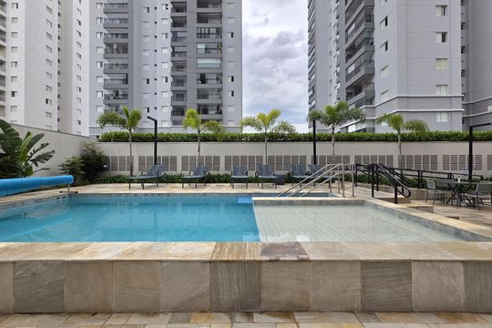 Área comum - Piscina de apartamento à venda com 3 quartos, 90m² em Campestre, Santo André