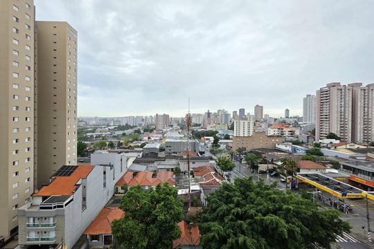 Vista da Sacada de apartamento à venda com 3 quartos, 90m² em Campestre, Santo André