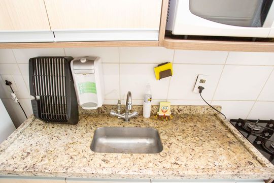 Cozinha de apartamento para alugar com 2 quartos, 63m² em Vila Moraes, São Paulo