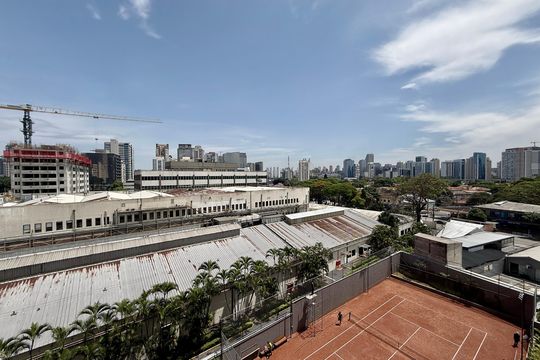 Vista Suíte 2 de apartamento para alugar com 2 quartos, 107m² em Jardim das Acacias, São Paulo