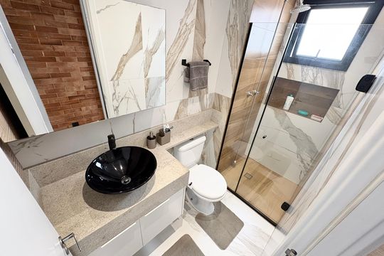 Banheiro de apartamento à venda com 2 quartos, 45m² em Freguesia do Ó, São Paulo