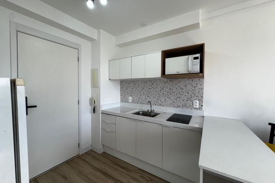 Cozinha de apartamento para alugar com 1 quarto, 26m² em Metalúrgicos, Osasco