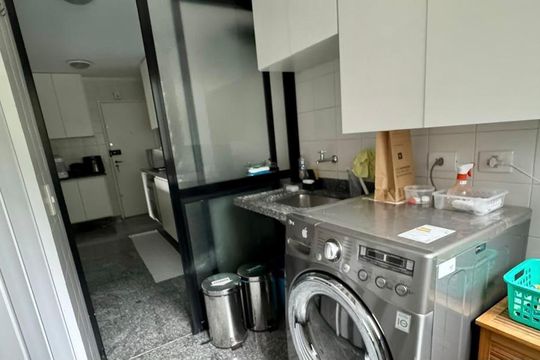 Área de serviço de apartamento para alugar com 3 quartos, 123m² em Vila Andrade, São Paulo
