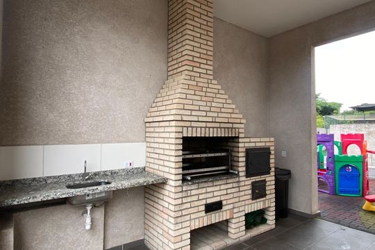 Área comum - Churrasqueira de apartamento à venda com 1 quarto, 43m² em Vila Yolanda, Osasco