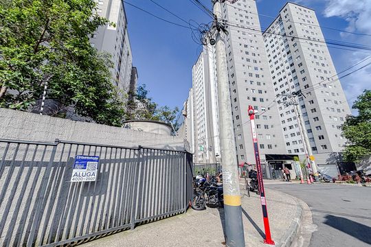 Fachada com Placa de apartamento para alugar com 2 quartos, 44m² em Jardim America da Penha, São Paulo