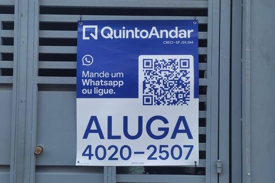 Placa HVTG-1205 de casa para alugar com 2 quartos, 77m² em Fundação, São Caetano do Sul