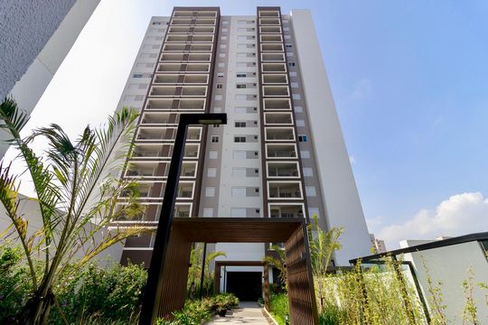 Fachada Bloco  de apartamento à venda com 2 quartos, 68m² em Jardim Caravelas, São Paulo