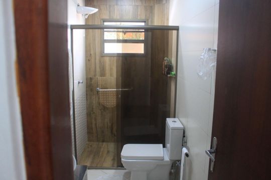 Banheiro de apartamento à venda com 2 quartos, 60m² em Olímpico, São Caetano do Sul