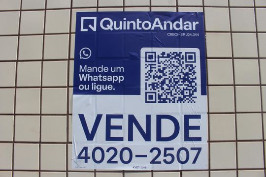 Placa de apartamento à venda com 2 quartos, 60m² em Olímpico, São Caetano do Sul
