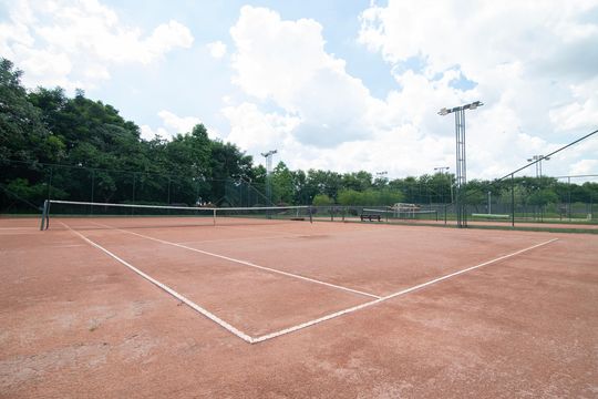 Área Comum - Quadra de Tenis de casa de condomínio à venda com 3 quartos, 158m² em Jardim do Jatoba, Hortolândia