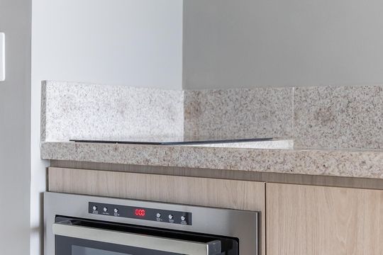 Cozinha de apartamento para alugar com 1 quarto, 30m² em Vila Nova Conceição, São Paulo