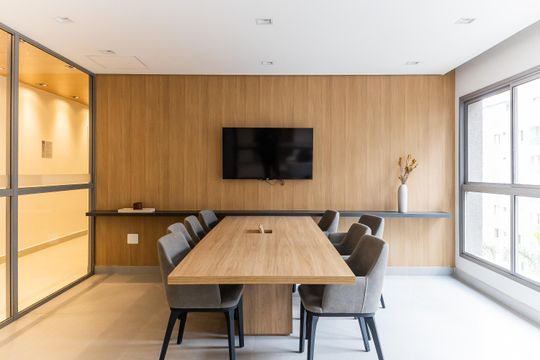 Área em comum de apartamento para alugar com 1 quarto, 30m² em Vila Nova Conceição, São Paulo