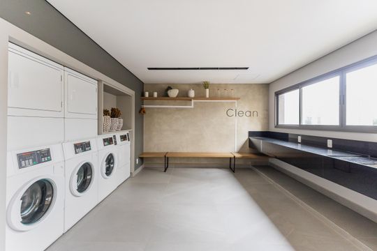 Área de serviço de apartamento para alugar com 1 quarto, 30m² em Vila Nova Conceição, São Paulo