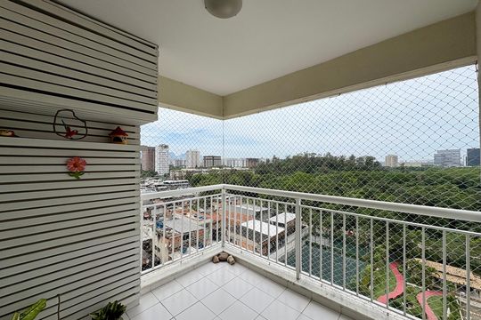 Varanda da Sala de apartamento à venda com 2 quartos, 60m² em Curicica, Rio de Janeiro