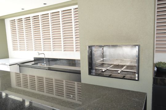 Área comum - Churrasqueira de apartamento para alugar com 2 quartos, 78m² em Ribeirânia, Ribeirão Preto