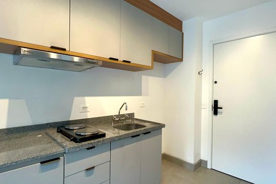 Cozinha de kitnet/studio à venda com 1 quarto, 25m² em Pinheiros, São Paulo