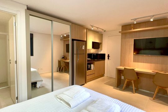 Studio de kitnet/studio para alugar com 1 quarto, 27m² em Jardim Paulista, São Paulo