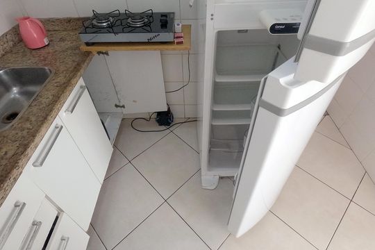 Cozinha Americana de apartamento para alugar com 1 quarto, 65m² em Morro José Menino, Santos