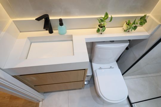 Banheiro de apartamento à venda com 2 quartos, 51m² em São Pedro, Osasco
