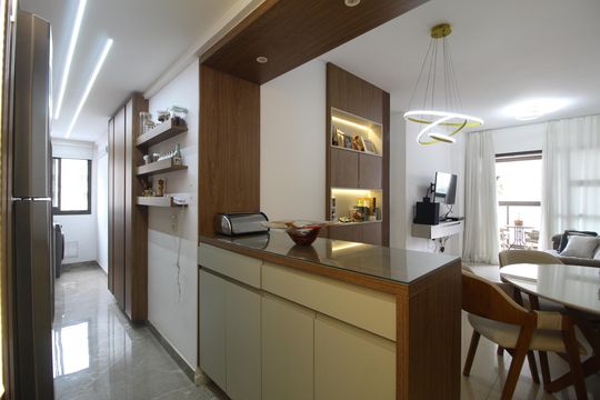 Cozinha de apartamento para alugar com 2 quartos, 77m² em Barra Olímpica, Rio de Janeiro