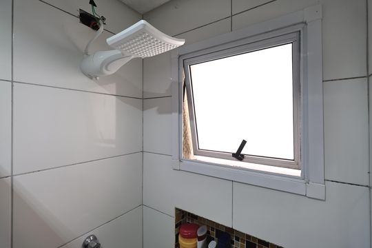 Banheiro da suíte  de apartamento à venda com 2 quartos, 110m² em Vila Helena, Santo André