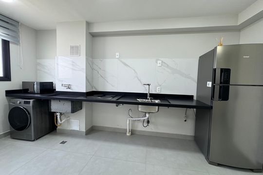 Cozinha de apartamento para alugar com 2 quartos, 36m² em Metalúrgicos, Osasco