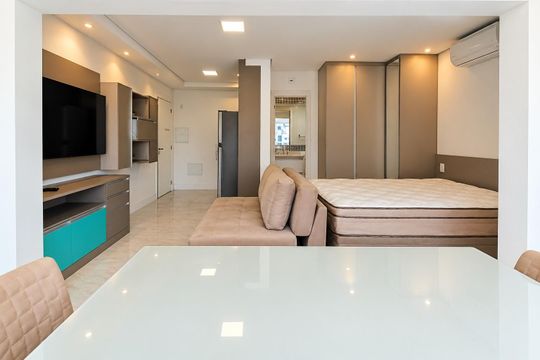 Varanda de kitnet/studio para alugar com 1 quarto, 36m² em Consolação, São Paulo