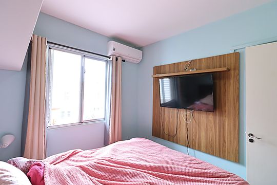 Quarto 2 de casa de condomínio à venda com 2 quartos, 96m² em Parque Santa Fé, Porto Alegre