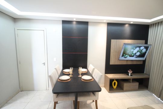 Sala de apartamento à venda com 2 quartos, 46m² em Vila Magnesita, Belo Horizonte