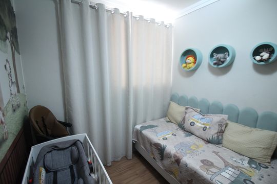 Quarto 2 de apartamento à venda com 2 quartos, 46m² em Vila Magnesita, Belo Horizonte