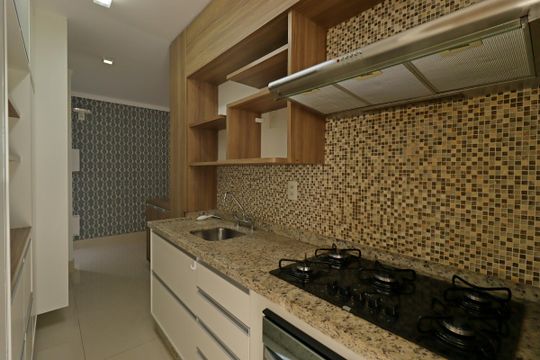 Cozinha de apartamento para alugar com 2 quartos, 64m² em Vila Assunção, Santo André