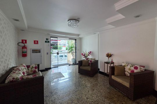 Hall de entrada de apartamento para alugar com 2 quartos, 62m² em Guilhermina, Praia Grande