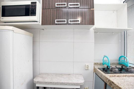 Cozinha de kitnet/studio para alugar com 1 quarto, 30m² em Centro Histórico, Porto Alegre