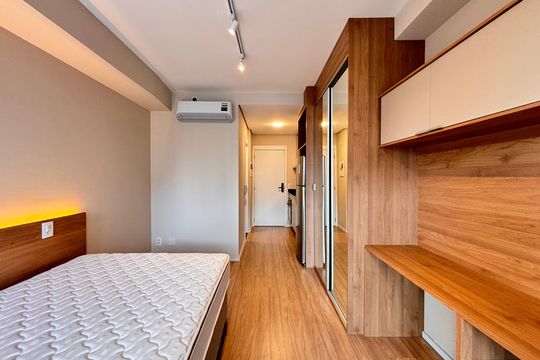 Studio de apartamento para alugar com 1 quarto, 29m² em Indianópolis, São Paulo