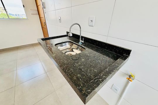 Cozinha de apartamento à venda com 1 quarto, 39m² em Penha de França, São Paulo