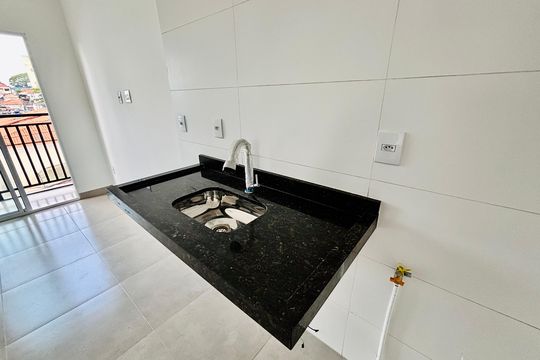 Cozinha de apartamento à venda com 1 quarto, 28m² em Penha de França, São Paulo