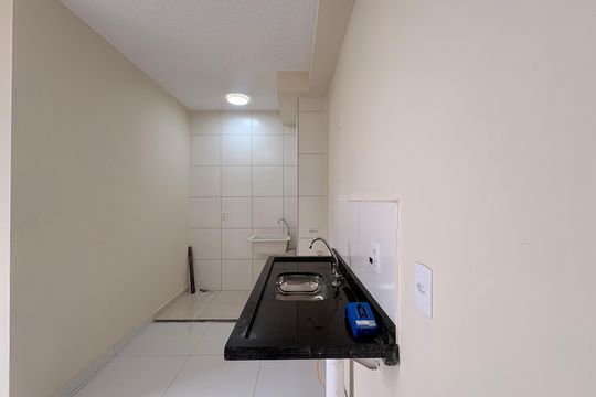 Cozinha de apartamento para alugar com 2 quartos, 35m² em Santa Maria, Santo André