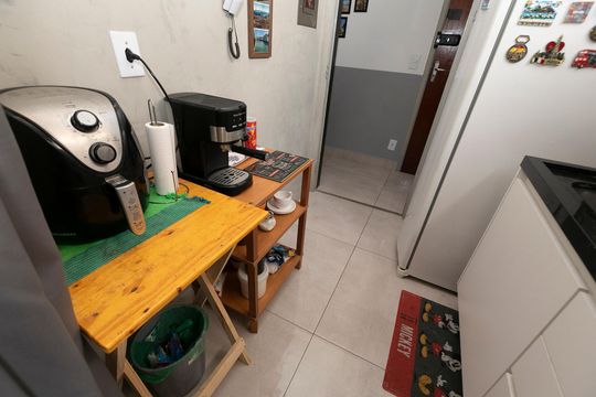 COZINHA de apartamento para alugar com 1 quarto, 40m² em Botafogo, Campinas